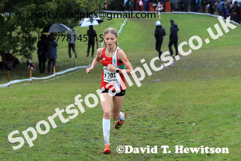 Girls Under-15s 2023 National Cross Country Relays, Berry Hill Park, Mansfield.  Photo: David T. Hewitson/Sports for All Pics